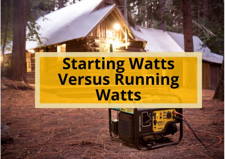 Starting Watts Versus Running Watts