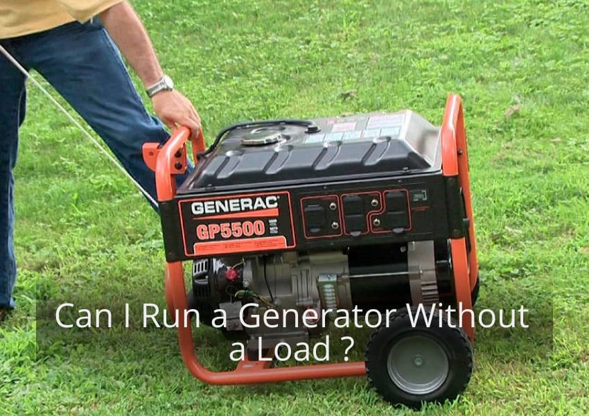 Can I Run a Generator Without a Load