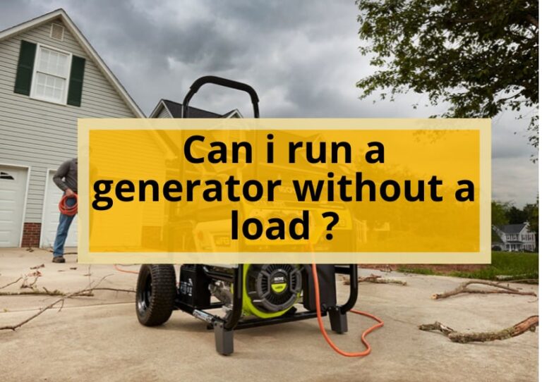 Can I Run a Generator Without a Load