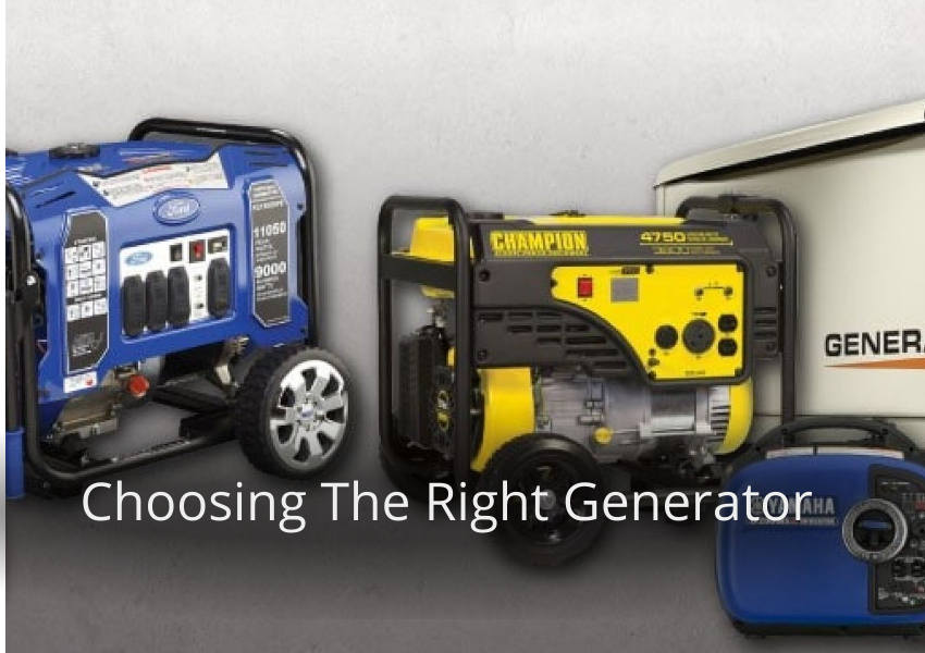 Choosing The Right Generator