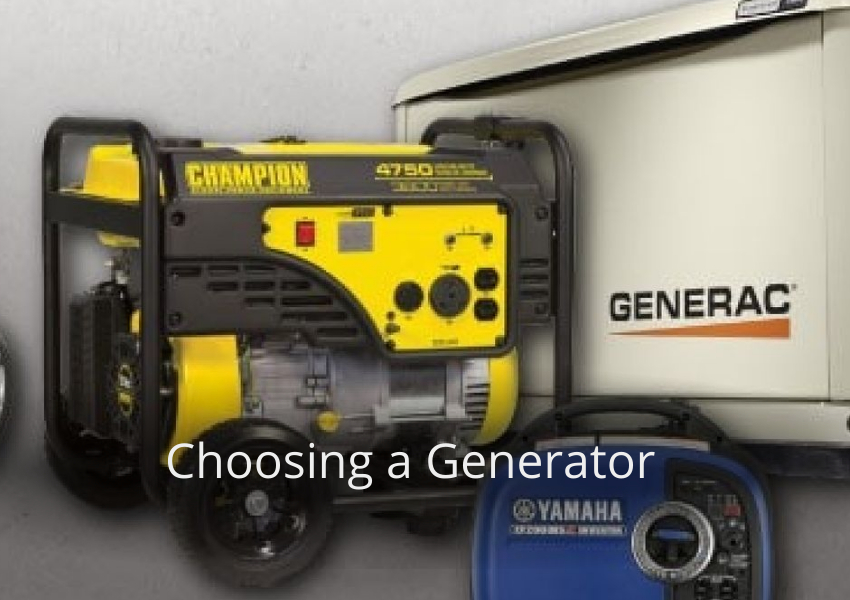 Choosing a Generator